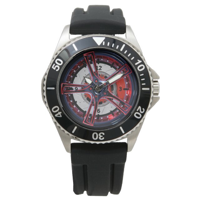 Race-skeletter Horloge (Voorkant)