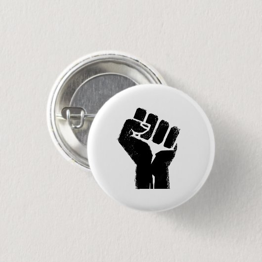 Race Solidarity Ronde Button 3,2 Cm (Voorkant /achterkant)