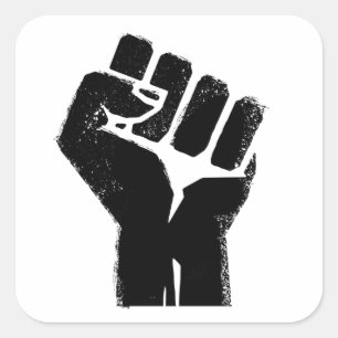 Race Solidarity Vierkante Sticker