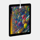 Race spatiale ornement métal carré (Avant droite)