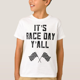 Race Track Checkerking Flag Fast Cars zijn Race Da T-shirt