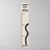 Race Track Neutral Boys Groeikaart Poster (Voorkant)