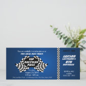Race Track Pass Verjaardagskaart Kaart (Staand voorkant)