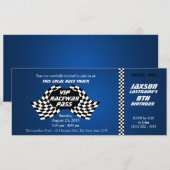 Race Track Pass Verjaardagskaart Kaart (Voorkant / Achterkant)