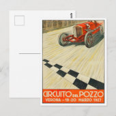  race van de Grote Prijs van Verona 1927 Briefkaart (Voorkant / Achterkant)