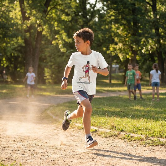 Race Walker Sportloper in Beweging T-shirt