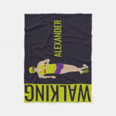 Race Walking Fleece Deken (Voorkant)