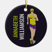 Race Walking Keramisch Ornament (Voorkant)