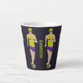Race Walking Latte Mok (Voorkant)