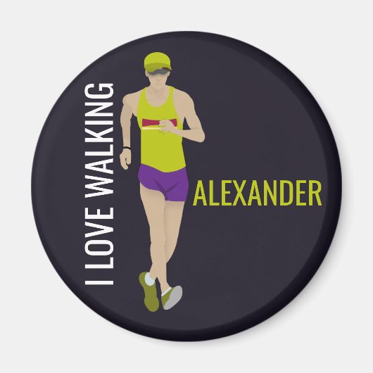 Race Walking Magneet (Voorkant)