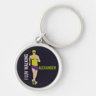 Race Walking Sleutelhanger