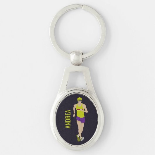Race Walking Sleutelhanger (Voorkant)
