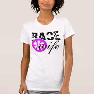 Race Wife Rim Racende Auto Neon T-shirt