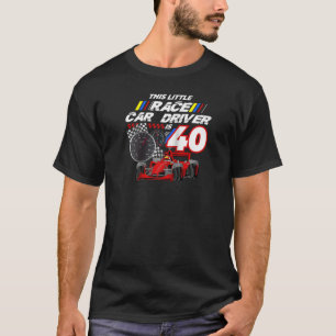 Raceauto 40e verjaardag kostuum racer auto 40 jaar t-shirt