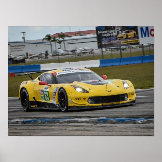 Raceauto #63 poster (Voorkant)