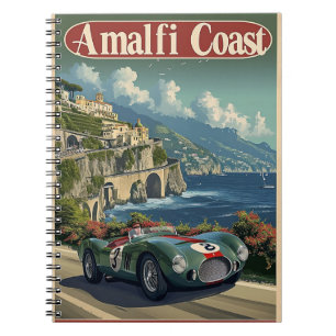 raceauto aan de Amalfikust Notitieboek