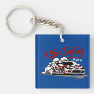 RACEAUTO BLIJVEN DRIJVEN EN SCHRAPEN! SLEUTELHANGER