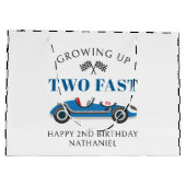 raceauto Gelukkig 2e Verjaardag Groot Cadeauzakje (Achterkant)