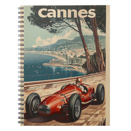 raceauto in Cannes Notitieboek (Voorkant)