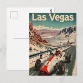  raceauto in Las Vegas Briefkaart (Voorkant / Achterkant)