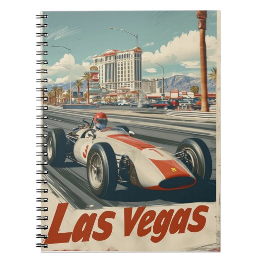  raceauto in Las Vegas Notitieboek (Voorkant)