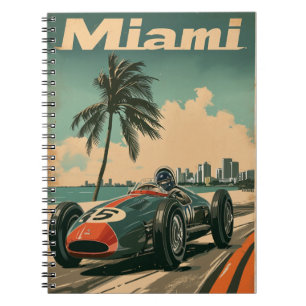  raceauto in Miami Notitieboek