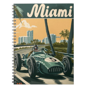  raceauto in Miami Notitieboek