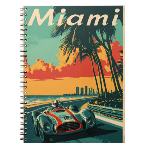  raceauto in Miami Notitieboek