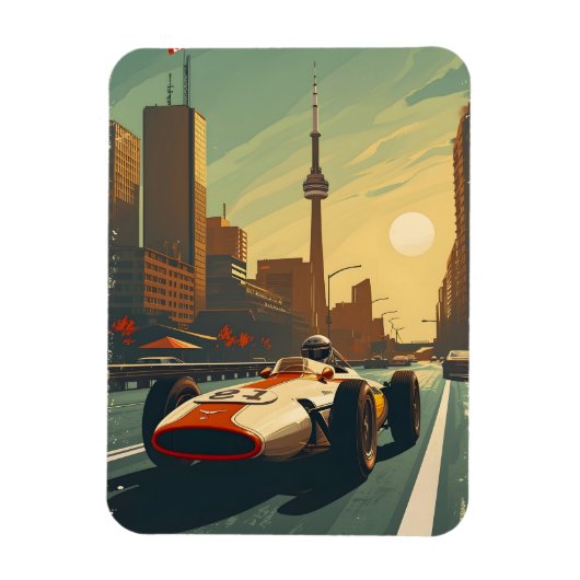  raceauto in Toronto Magneet (Verticaal)