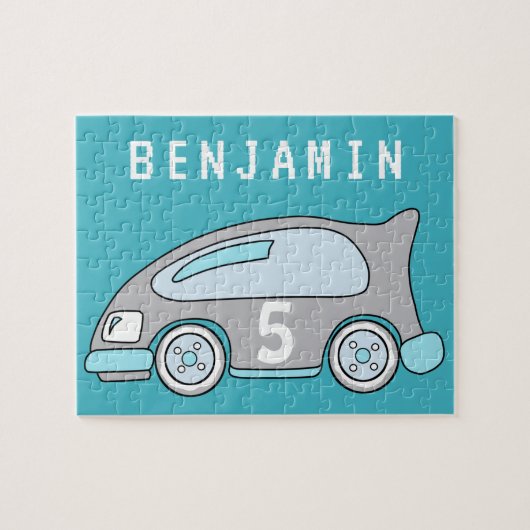 Raceauto  Kinder puzzel (Horizontaal)