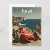  raceauto op Ibiza Briefkaart (Voorkant / Achterkant)