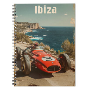  raceauto op Ibiza Notitieboek