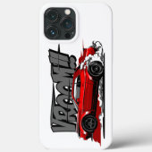 RACEAUTO OP VOLLE SNELHEID VROOM! Case-Mate iPhone CASE (Achterkant)