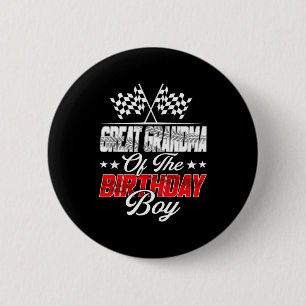 Raceauto overgrootmoeder van de jarige job Race Ronde Button 5,7 Cm