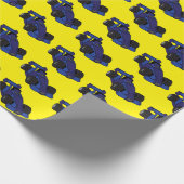 Raceauto's Racetrack Fan Cadeaupapier (Hoek)