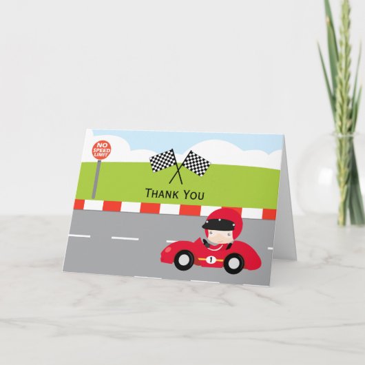 Racecar merci anniversaire (Devant)