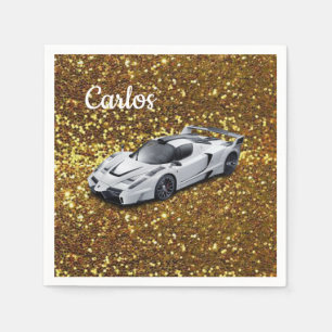 Racecar Paper Napkins Servet
