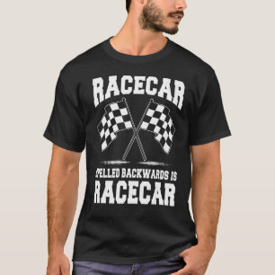 Racecar Spelling Race Track Pit Crew T-shirt