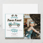 Racecar twee: een snelle uitnodiging op de dag van (Voorkant / Achterkant)