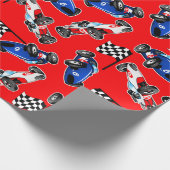Racecars Cadeaupapier (Hoek)