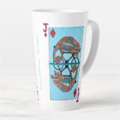 Racecyclist grote latte Mok (Rechterhoek)