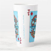 Racecyclist grote latte Mok (Voorkant)