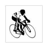 Racecyclist Rubberstempel (Afrduk)