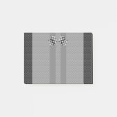 Raceflakken op stripes Carbon Fiber-achtige stijl Post-it® Notes (Voorkant)
