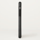 Raceflakken op zwarte strippes Case-Mate iPhone case (Achterkant/links)