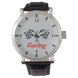 Raceflampjes met lettertekens horloge