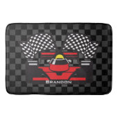 Racefunctionaris voor ontwerp van racebus badmat (Voorkant)