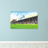 Racegroonde Uitzicht van de grote standaard op het Canvas Afdruk (Insitu (Houten vloer))