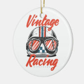 Racehelm Keramisch Ornament (Links)