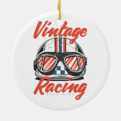 Racehelm Keramisch Ornament (Achterkant)